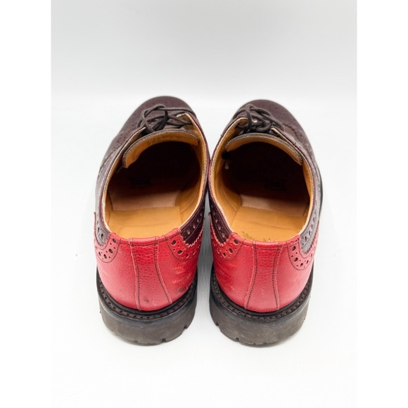 Mark McNairy Wingtip Brogue Brown Red 9154TD Mens Size 12 Pre-Owned No Box main image 9